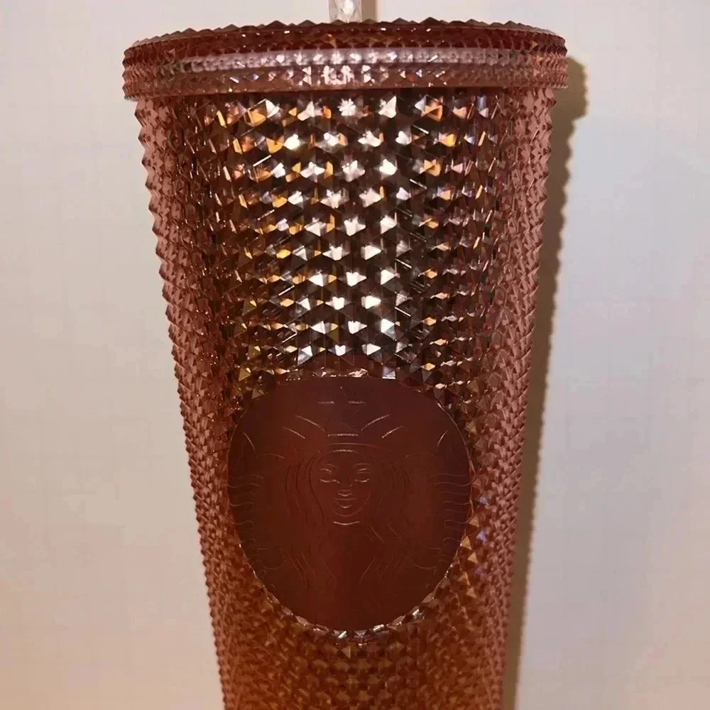 Starbucks Limited Edition Rose Gold‎ Studded Tumbler Venti 24oz Cup HTF